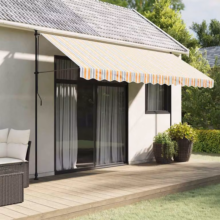 Tessuto di ricambio multicolore per tenda da sole vidaXL in poliestere, L: 400 cm