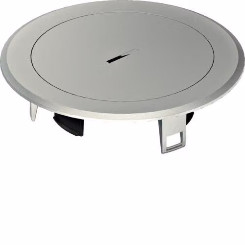 Coperchio tubolare in metallo per scatola da incasso R02 argento BSR02MTS hager