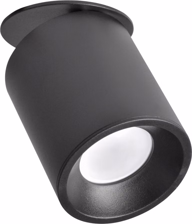 Lampada da incasso orientabile GU10 nera HARON 314192 Polux