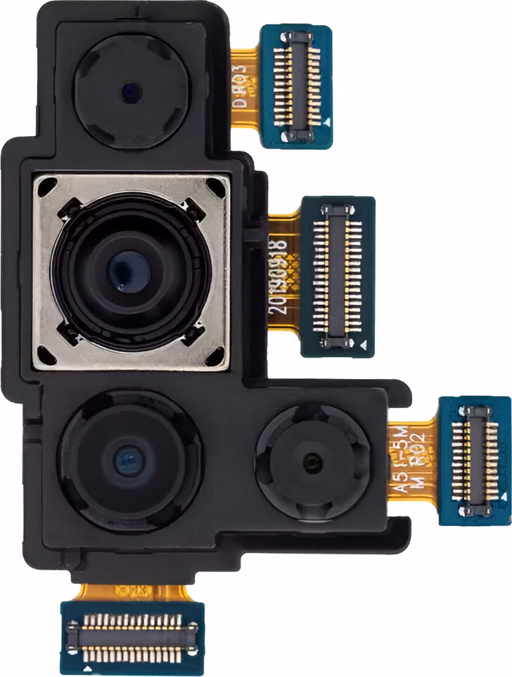 Clappio, fotocamera posteriore per Samsung Galaxy A51 48MP + 12MP + 5MP, nero