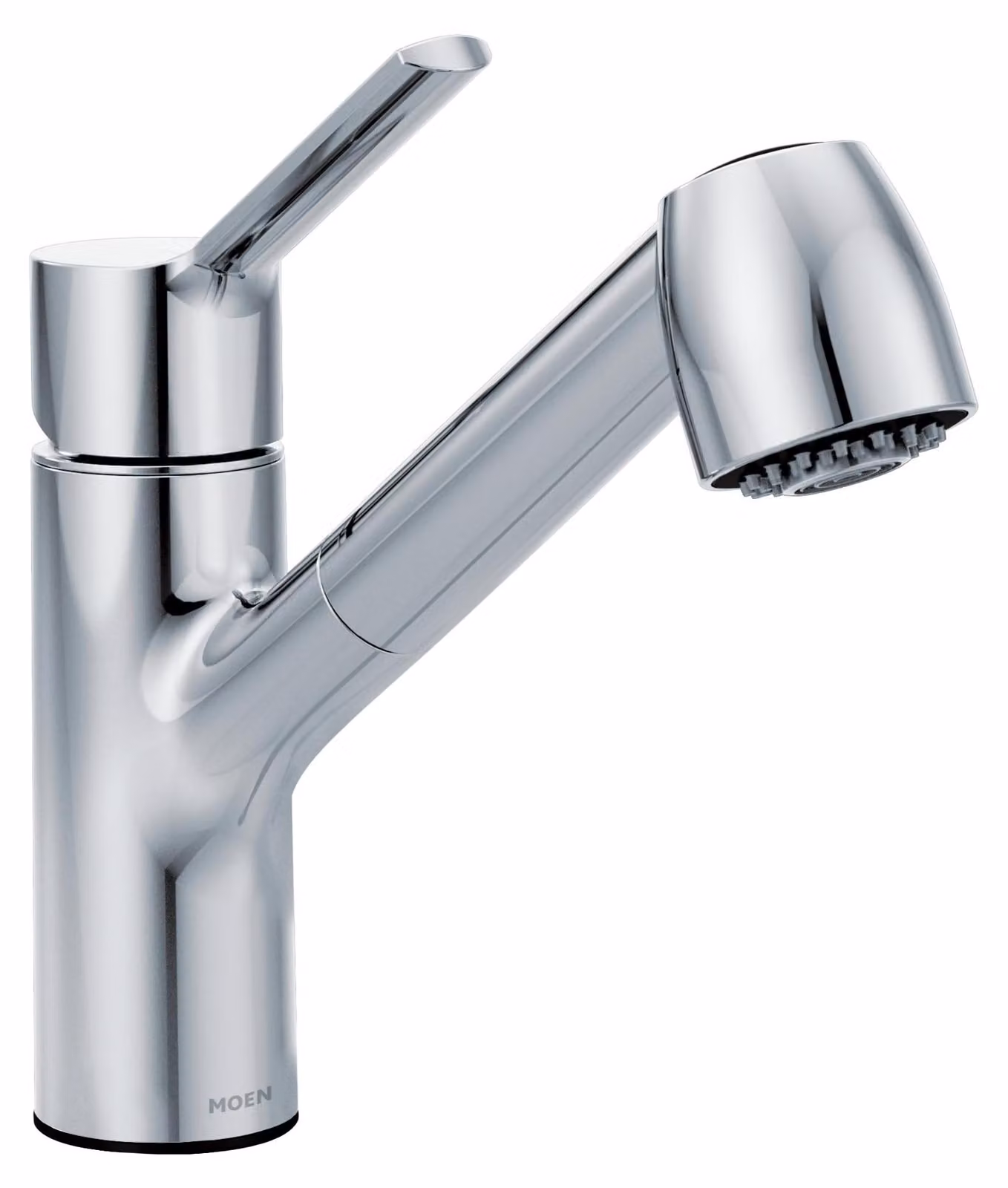 Miscelatore monocomando per cucina con doccetta estraibile, cromato, in metallo, portata d'acqua di 1,5 GPM