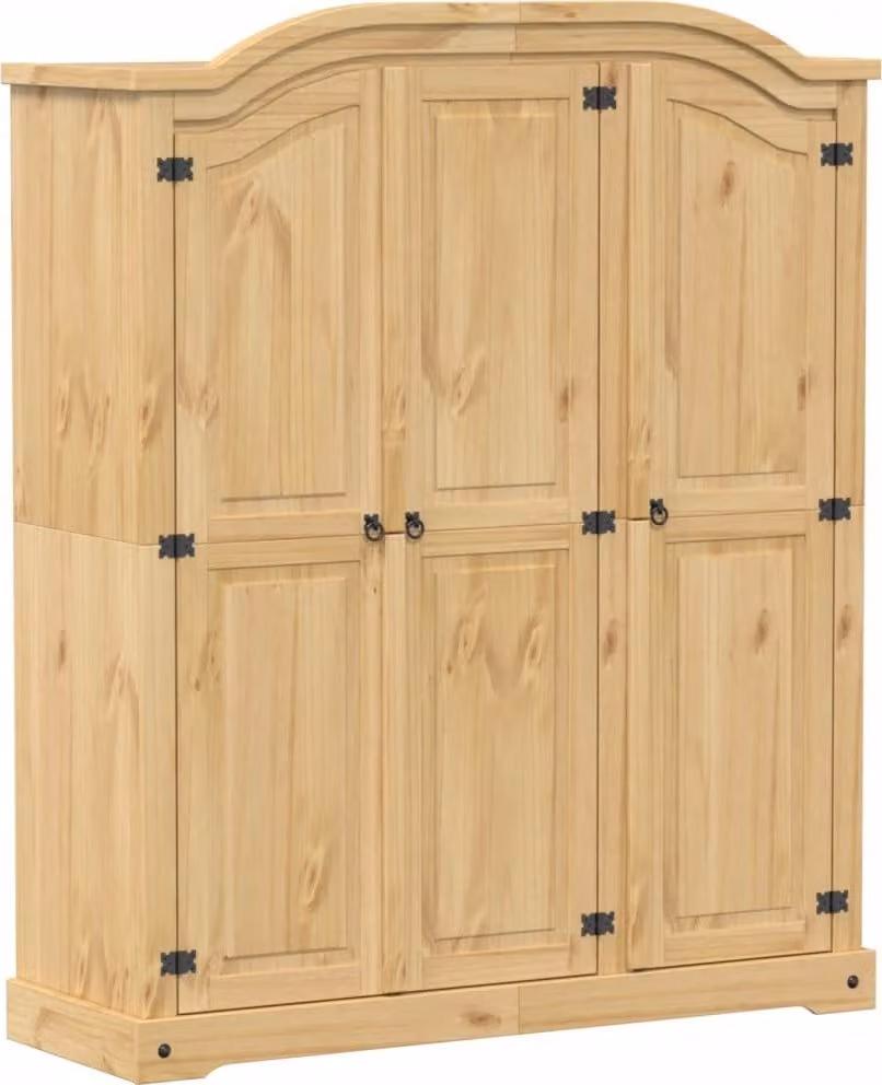 Armadio 151,5x52x186 cm in Legno Massello di Pino