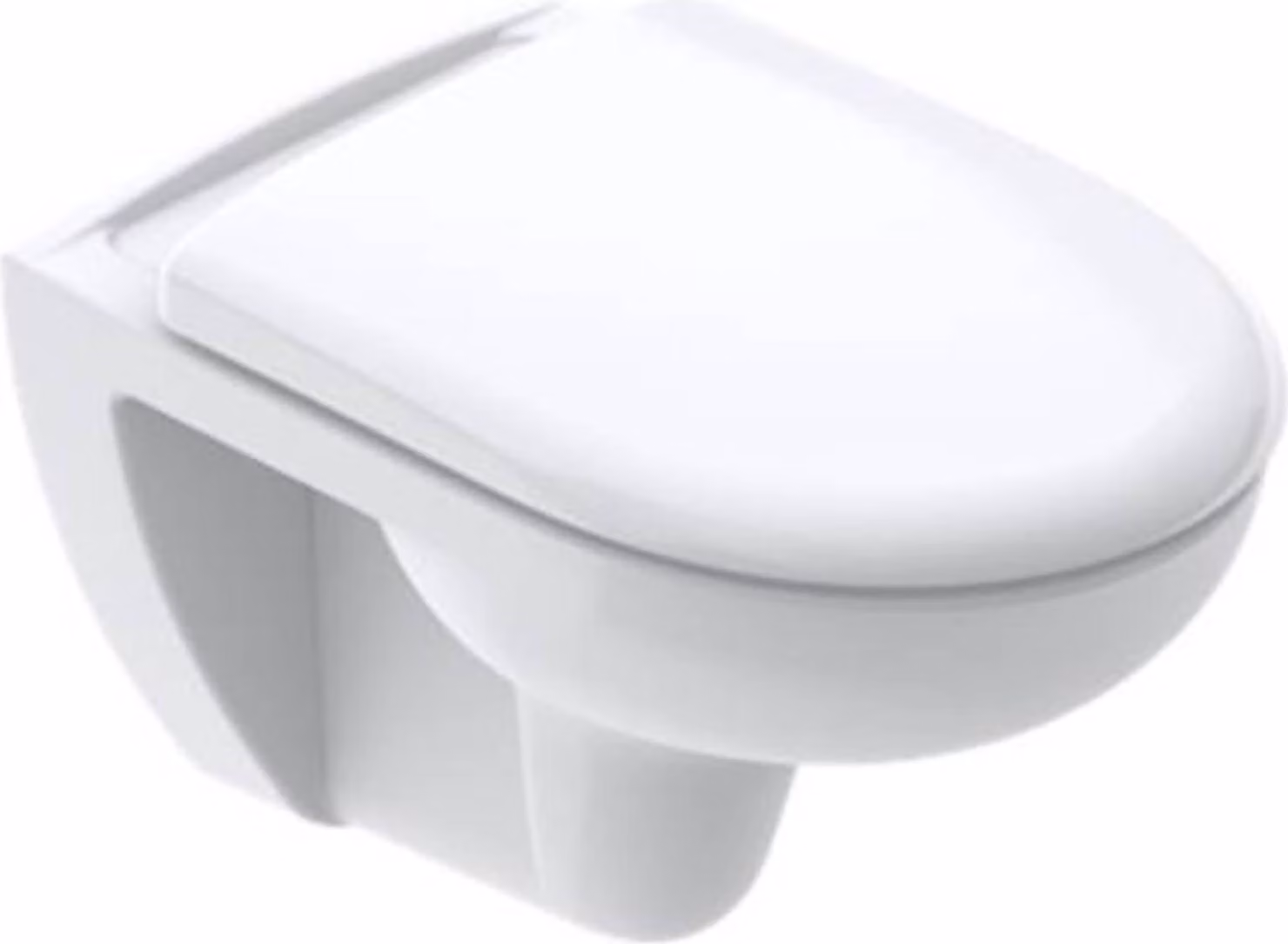 VIGOUR Clivia set per WC sospeso 54 cm Sedile per WC con chiusura ammortizzata e cerniere in acciaio inox, bianco