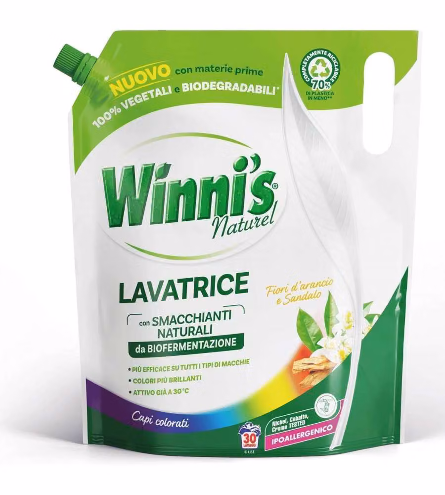 Winni's Detersivo Lavatrice Colorati 1350ml - Efficace e Naturale