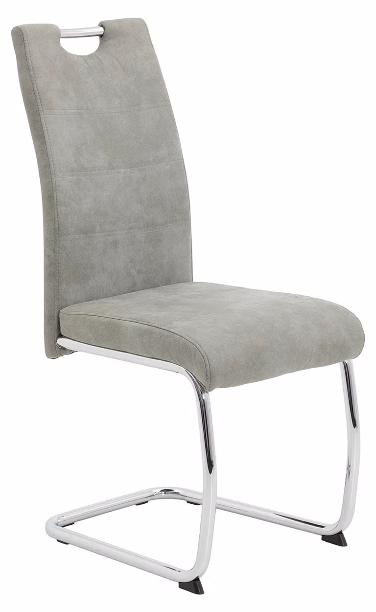 Poltrona Flora, metallo, grigio, 1 pezzo, 98x59x43 cm