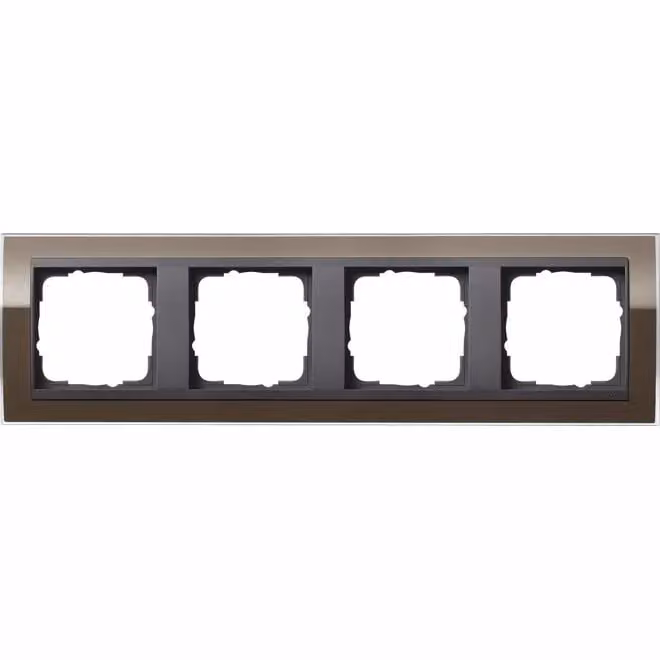 Gira 0214768 Cornice di copertura quadrupla per Gira Event antracite marrone chiaro