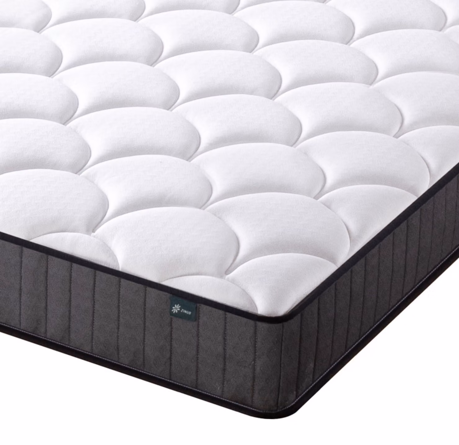 Materasso ibrido con memory foam, per letto singolo, 90x190 cm, bianco