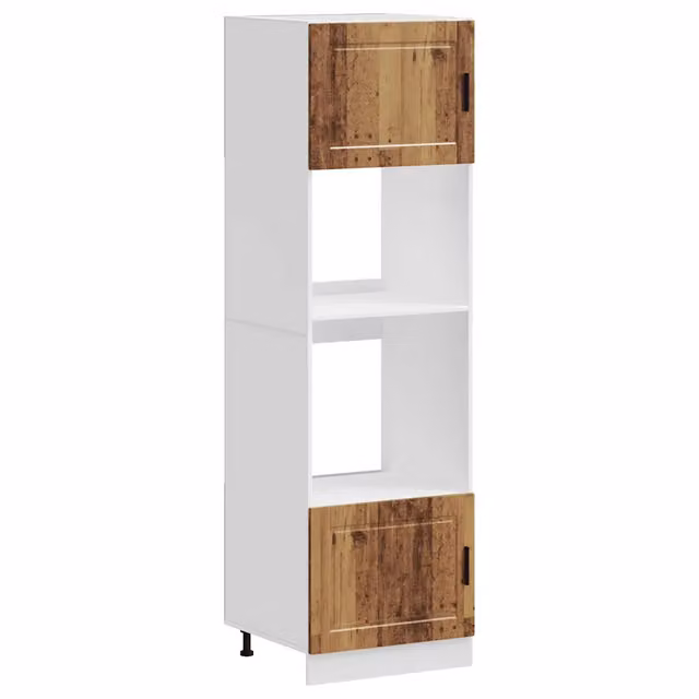 Pensile da cucina | Armadi Forno 2 pz Porto Legno Antico in Legno Multistrato