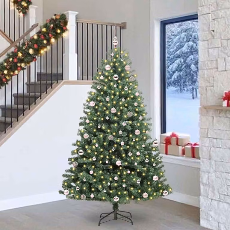 Maison Exclusive - Albero di Natale artificiale pieghevole, verde, 240 cm