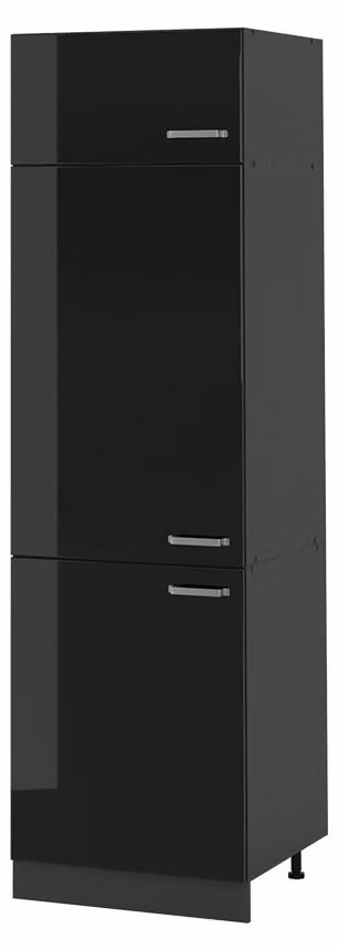 Mobile cucina dispensa Vicco R-Line Nero lucido/Antracite 60 cm, Model 63194