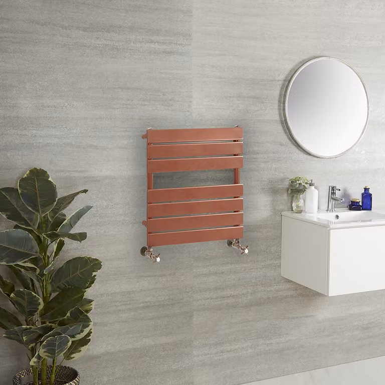 Scaldasalviette di Design - 600mm x 400mm - Rame Metallizzato - Lustro