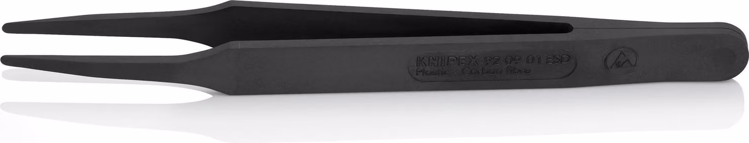 KNIPEX 92 09 01 ESD Pinzetta in plastica ESD liscia 115 mm