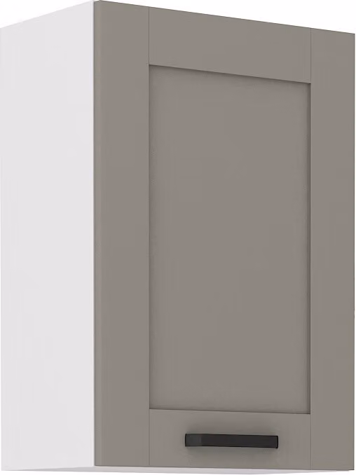 Armadietto superiore da cucina LAILI - larghezza 50 cm, grigio chiaro / bianco