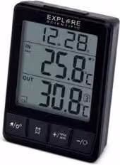 Termometro ambiente (7x3,7x9,7cm) Multifunzione sensore wireless Black WSH002
