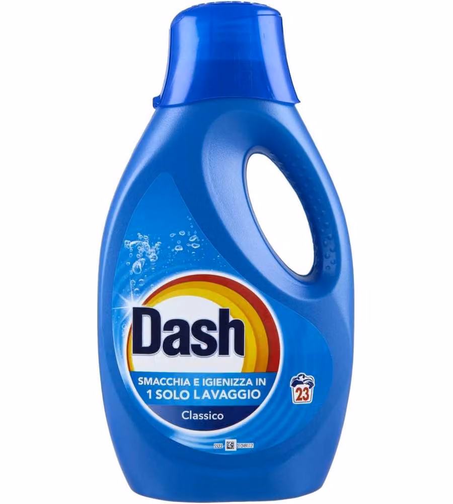 DASH Detersivo Liquido Regolare 23 Lavaggi 1035 ml - Senza profumazione