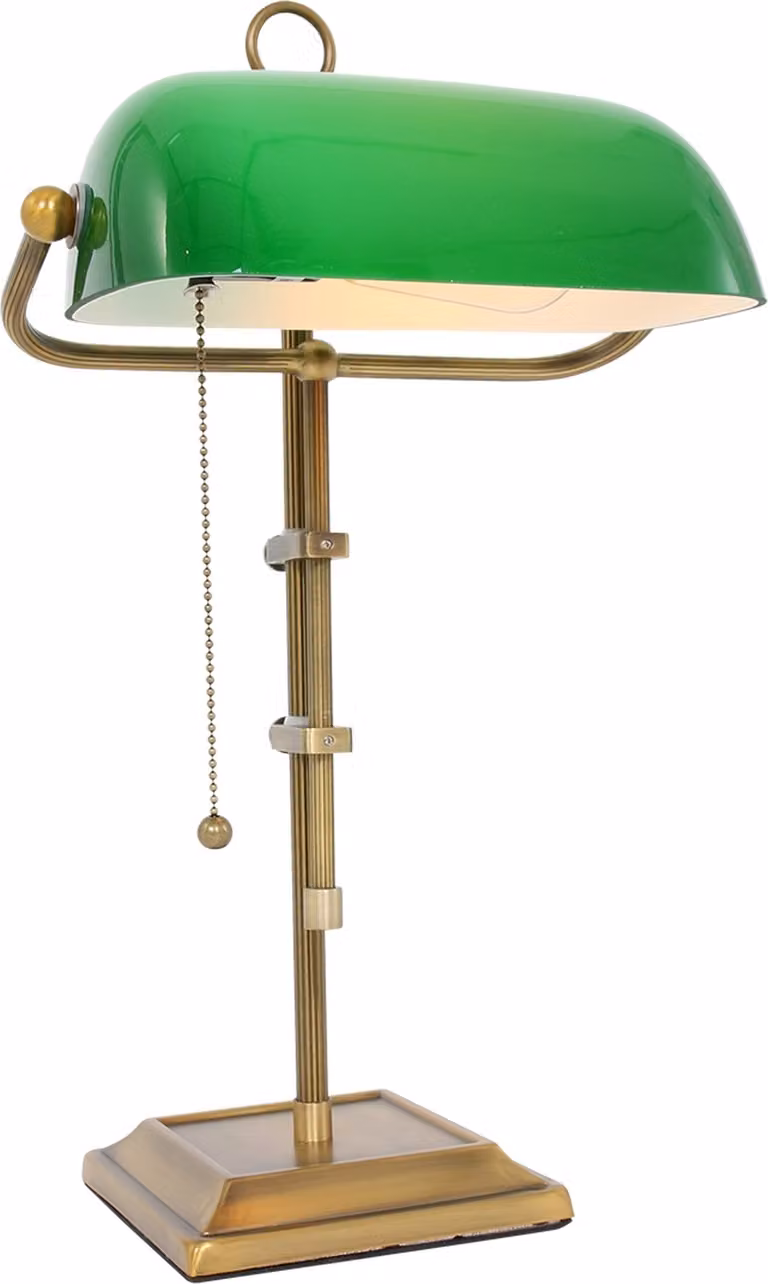 Lampada da tavolo - bronzo - Ancilla - vetro metallo - lampada da scrivania - E27 - 7961BR - Steinhauer