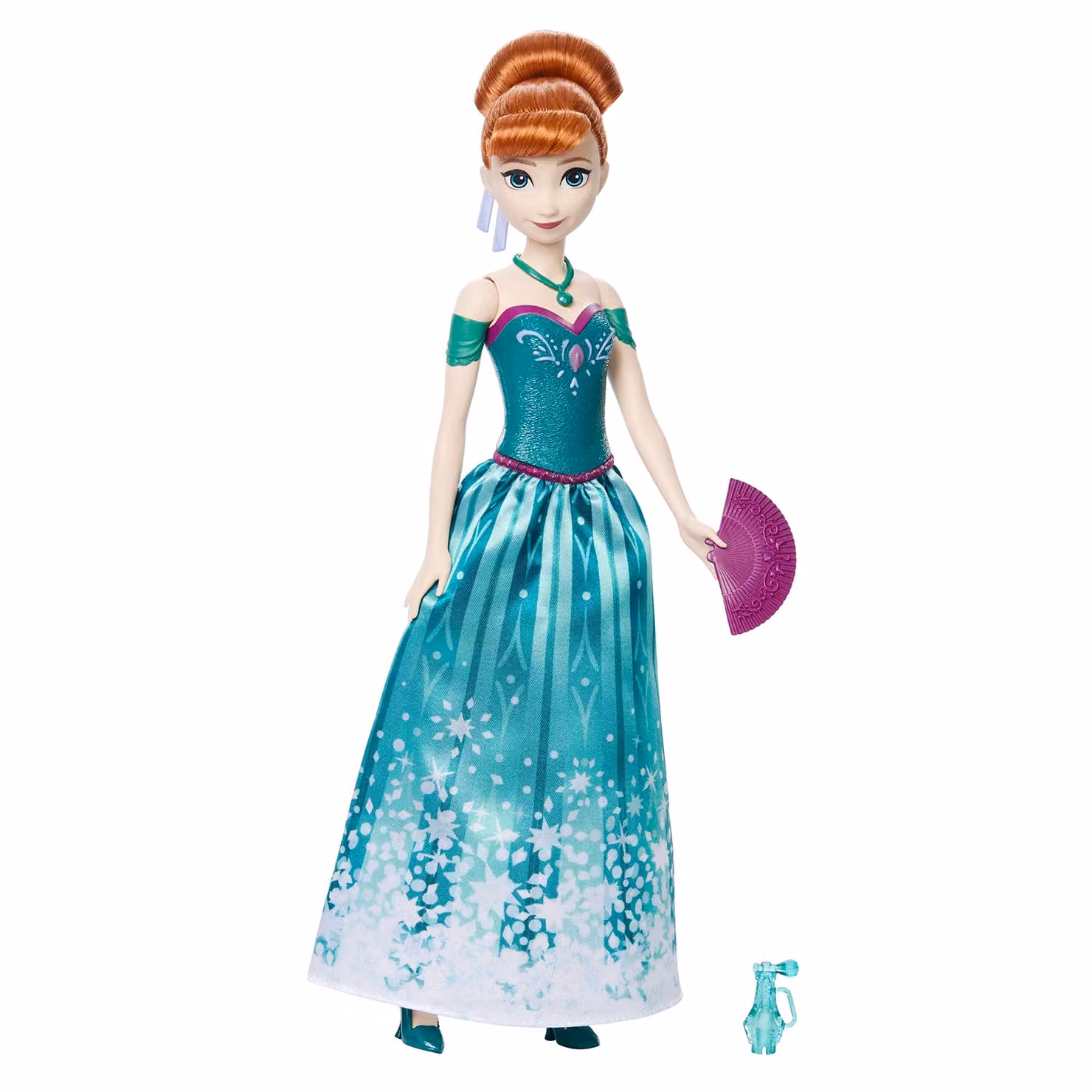 Mattel Disney Frozen Spin & Reveal Anna Bambola Multicolore con 11 Sorprese e Accessori – 1