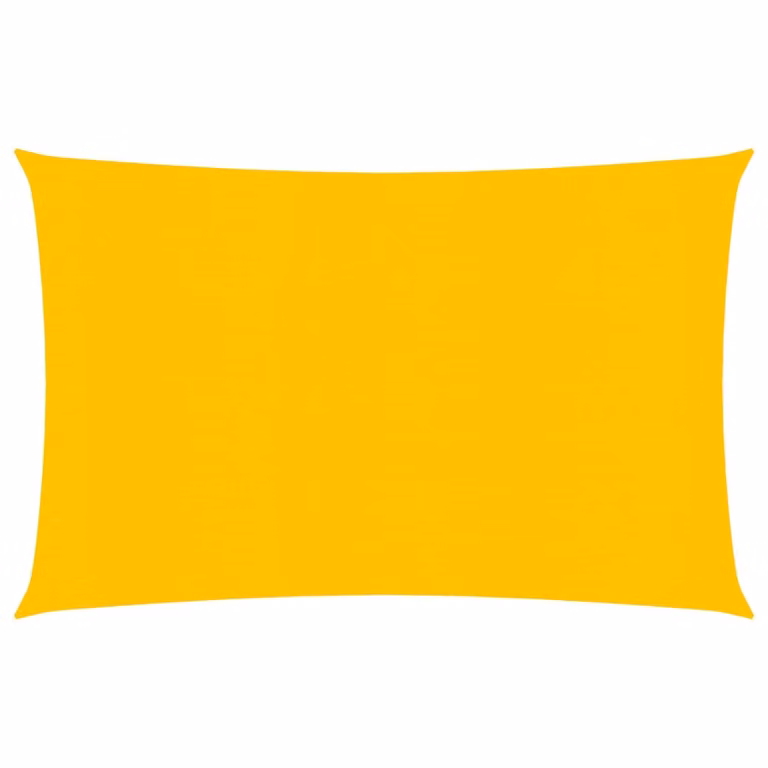 The Living Store Tenda da sole 160 g/m² giallo 3x4,5 m HDPE