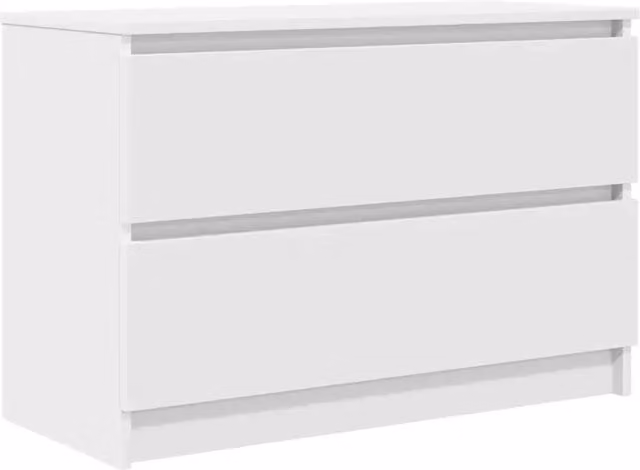 Mobile porta TV moderno HELLOSHOP26 in legno composito bianco con vani contenitore per soggiorno e camera da letto L 80 cm x P 35 cm x H 54 cm
