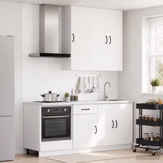Unità Cucina LUCCA 5 pz Bianco 3438265