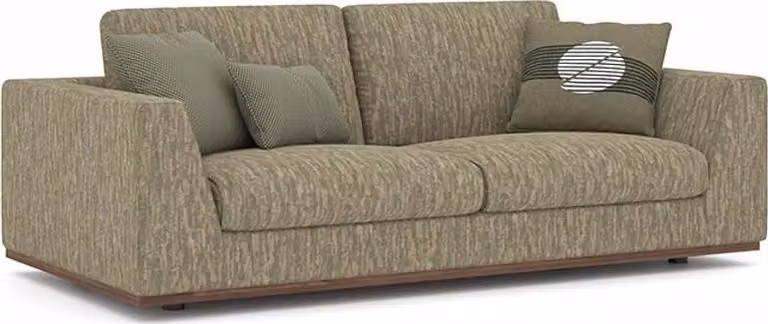 Zweisitzer Sofa Couch Modern Grün Textil Polstermöbel Wohnzimmer