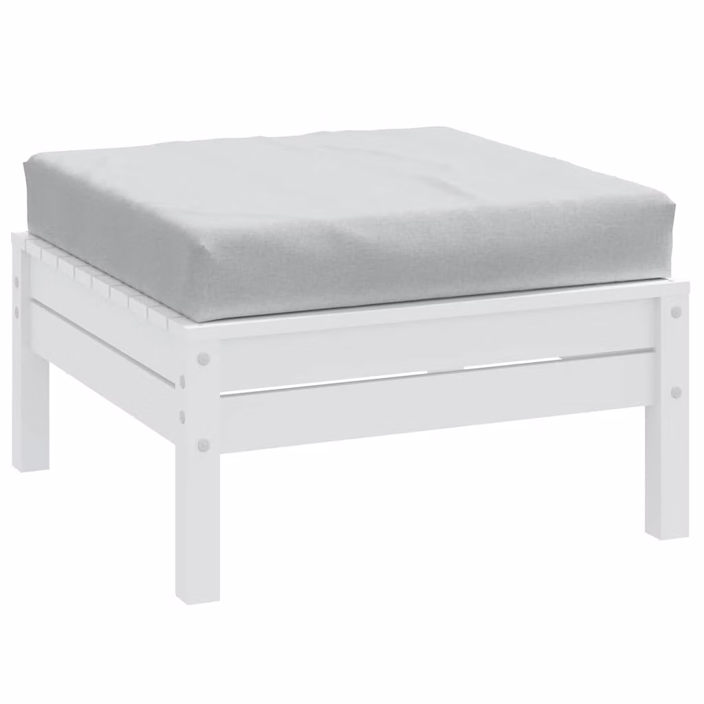 vidaXL Cuscino per Pallet Grigio in Tessuto con Imbottitura in Schiuma L/P/H: 60 x 60 x 9,5 cm