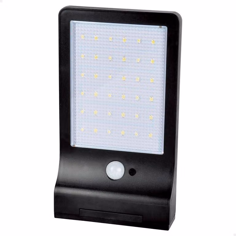 Lampada solare da esterno con sensore di movimento, 36 LED, 300 lumen, grado di protezione IP65