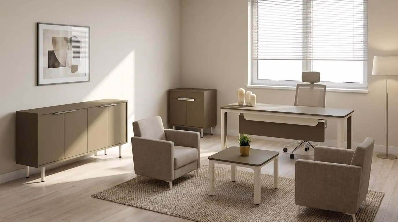 Scrivania, set da ufficio, mobile contenitore, comodino, tavolino, mobili moderni