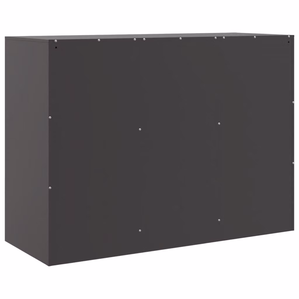 Credenza Nera 99x39x73 cm in Acciaio