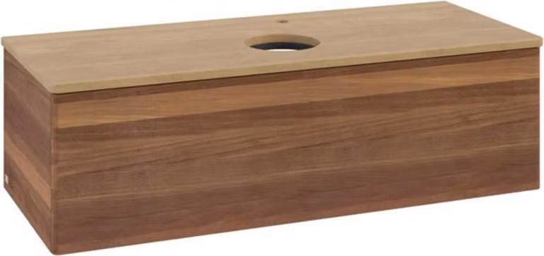 V&B Mobiletto senza struttura frontale, con illuminazione Antao 120x36x50cm, HL, WBP hon. Oa, w. wal