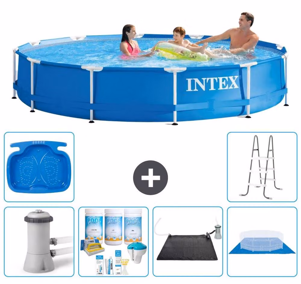 Piscina autoportante rettangolare - 366x76 cm - 7 pezzi - Modello S21030