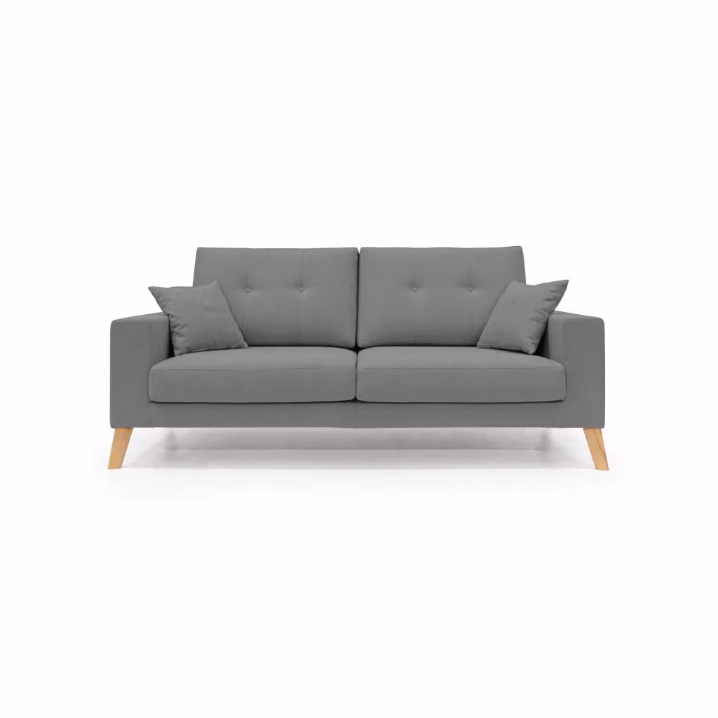 Divano moderno Danish Divani.Store in tessuto impermeabile grigio L: 166 cm – 2