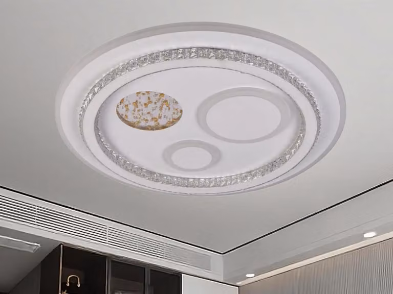 Lampada a soffitto a LED con telecomando, 110W - J1314/W