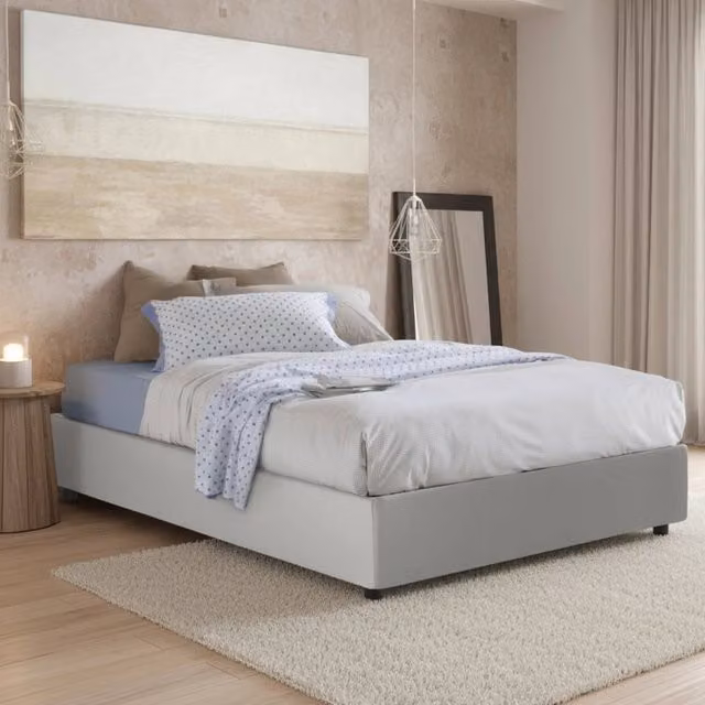Letto Matrimoniale Contenitore Abbas Talamo Italia Bianco L/P/H: 160 x 200 x 175 cm