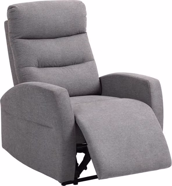 Poltrona relax reclinabile con poggiapiedi ¨C Xylo ¨C tessuto grigio scuro