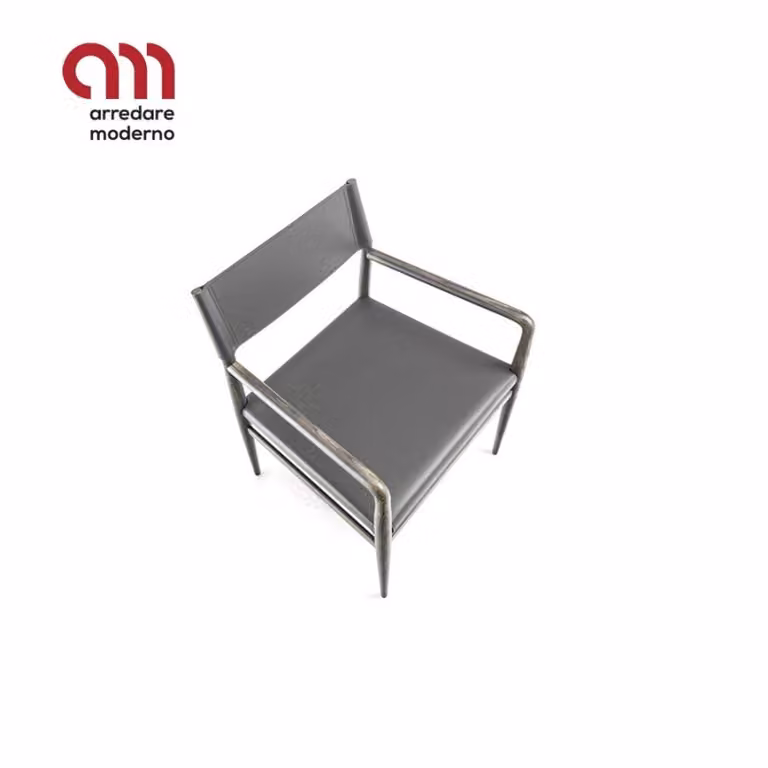 Sedia Ledermann Light Enrico Pellizzoni con braccioli
