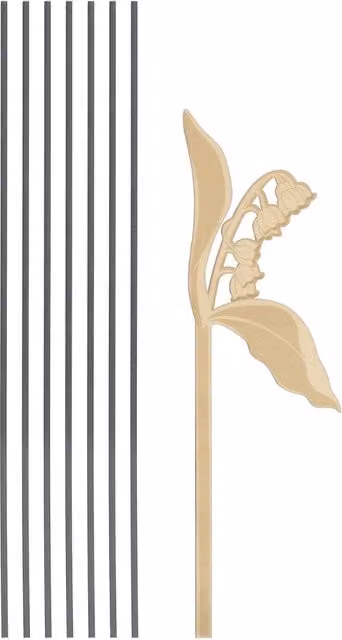 Diffusore di fragranze con bastoncini e fiore in ceramica Iconic Elegance THUN oro