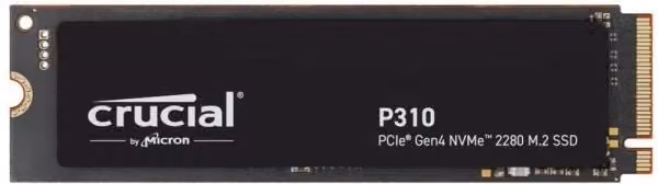 Crucial SSD P310 Serie M.2 NVMe da 1 TB con interfaccia PCI Express 4.0, Nero - CT1000P310SSD8 – 1