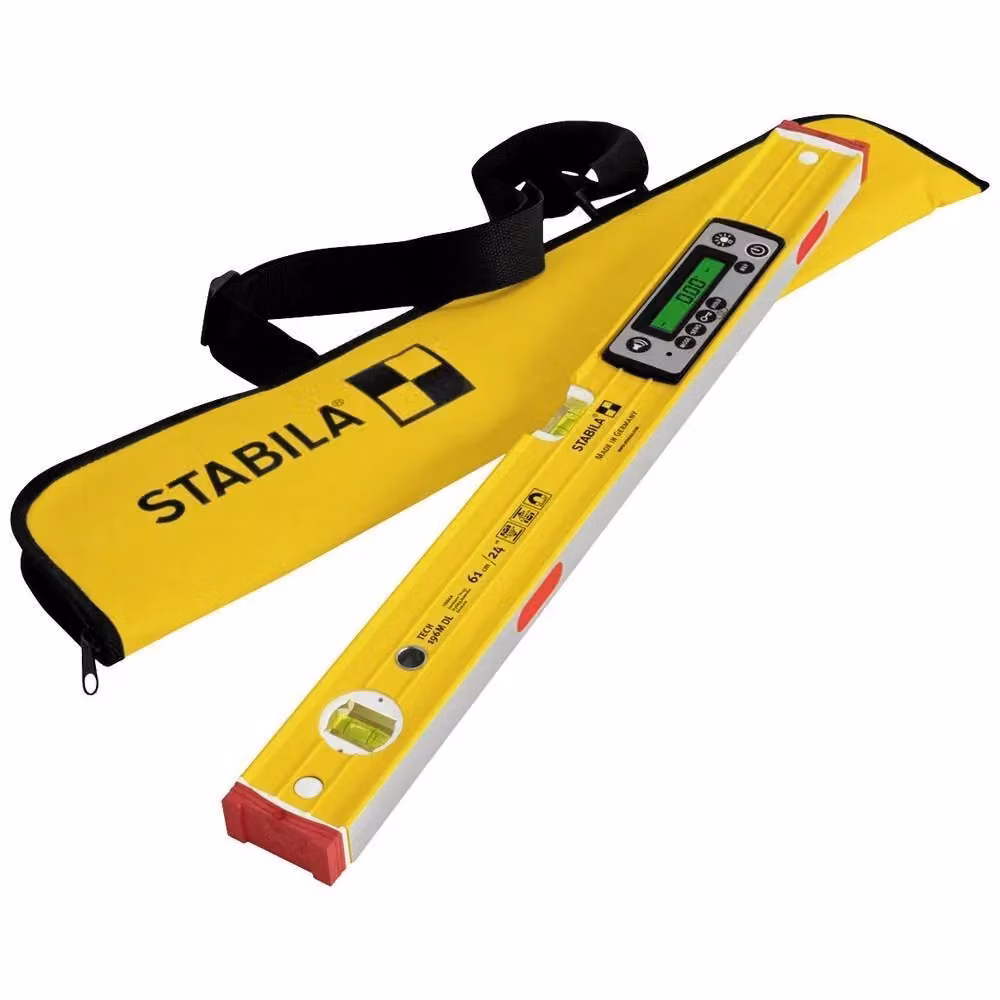Livella a bolla digitale Stabila Tech 196M DL 19823 gialla, Lunghezza: 61 cm – 2