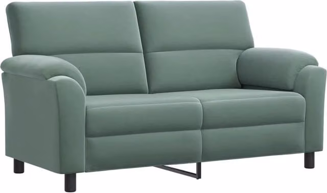Divano moderno in velluto verde vidaXL L: 174 cm, P: 85 cm, H: 93 cm – 1