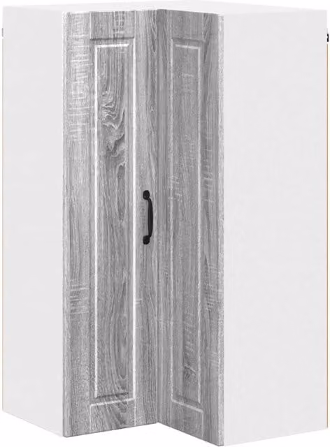 Pensile da cucina angolare PORTO Grigio Sonoma con ante a battente L/P/H: 57 x 57 x 100 cm