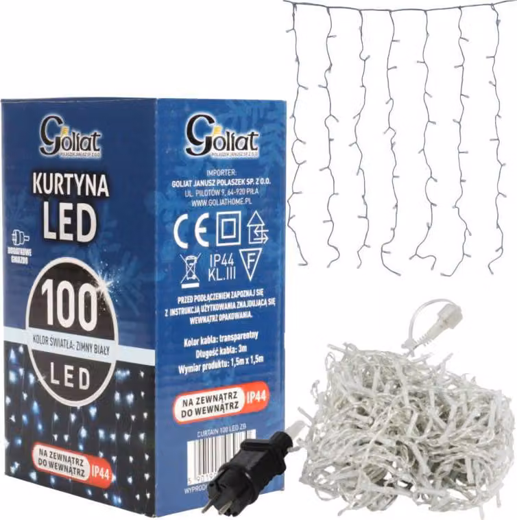 Tenda Di 100 Luci Led Per Vacanze 1,5 X1,5 M
