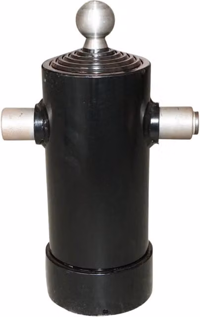 Cilindro idraulico per ribaltamento da 6T con 6 gradini e corsa di 1450mm colore nero