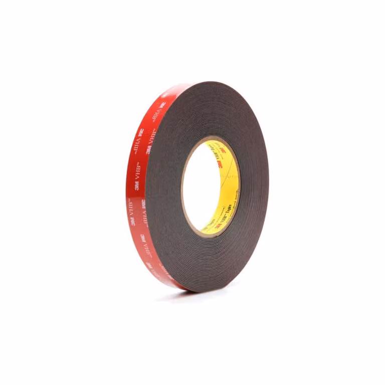 nastro adesivo 3M VHB ad alte prestazioni 5952F, 19 mm x 11 m, biadesivo nero, adattabile a zone difficili - 1 pezzo (5952F)