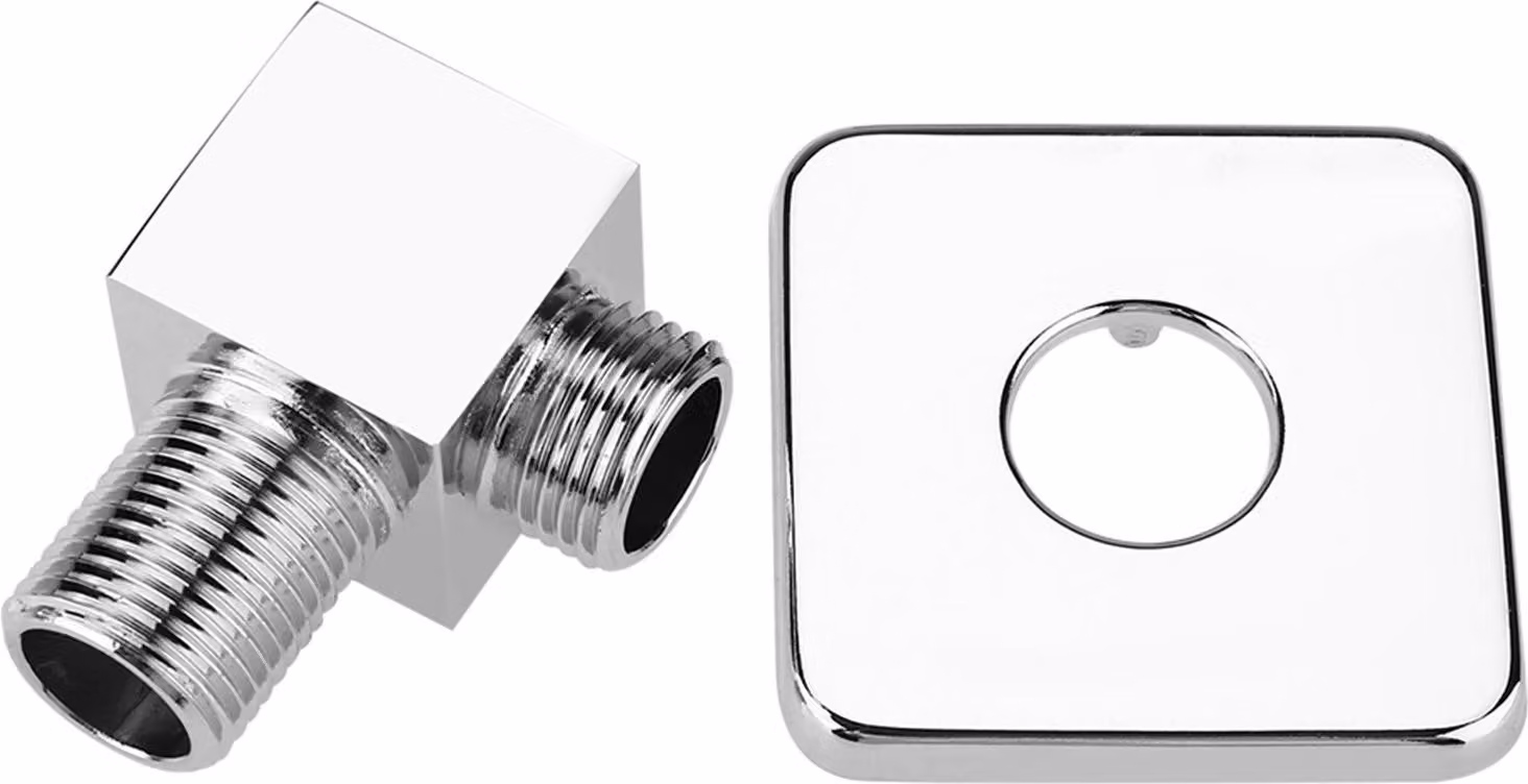 Gomito di uscita a parete, gomito per doccetta accessori di alimentazione a parete, ottone per soffione bagno