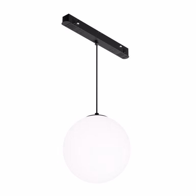 Maytoni lampada a sospensione per sistema di binari magnetici Exility Luna LED incl. vetro nero Dimmerabile 5W per cucina, camera da letto, soggiorno, sala da pranzo, atrio