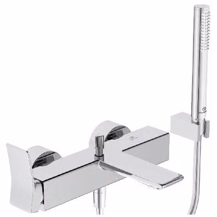 Ideal Standard Rubinetto Conca - Miscelatore da bagno con accessori, cromo BC763AA