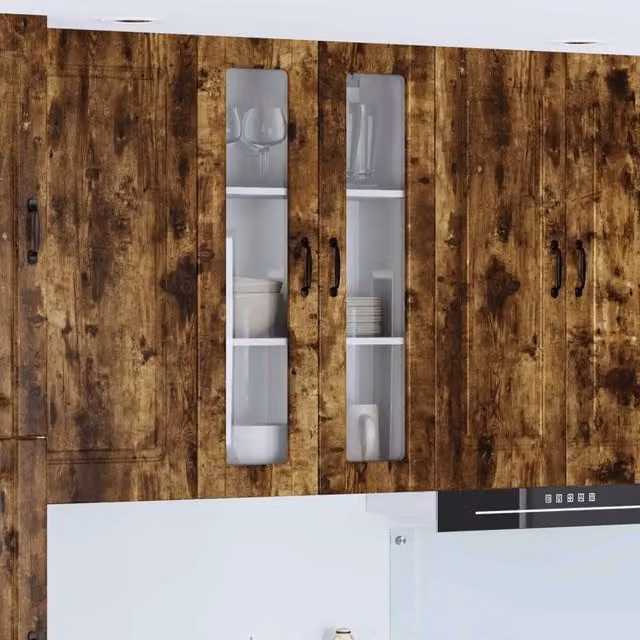 Mobile da cucina-Armadio da cucina Rovere fum¨¦ 60 x 31 x 100 cm Legno multistrato 848037