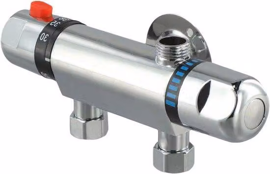 Rubinetto doccia termostatico - Bagno moderno - Cromo - Controllo della temperatura - Sostituzione ideale