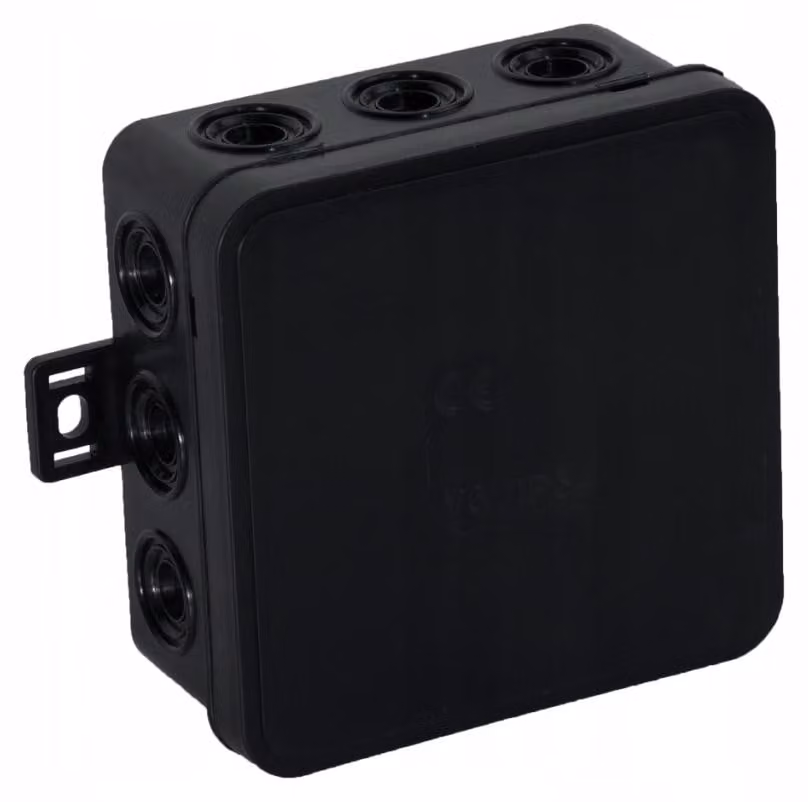 Scatola da incasso nera 80x85x41 IP54 Viplast 03605